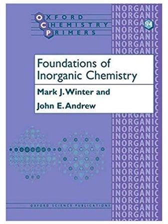 Foundations of Inorganic Chemistry Hardcover English by Winter/Andrew - 2009