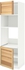 METOD Hi cb f oven/micro w 2 drs/shelves, white, Torhamn ash, 60x60x200 cm
