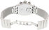 ساعة رجالي Swatch Men's Irony YVS401G Silver Stainless-Steel Swiss Quartz Watch with Black Dial