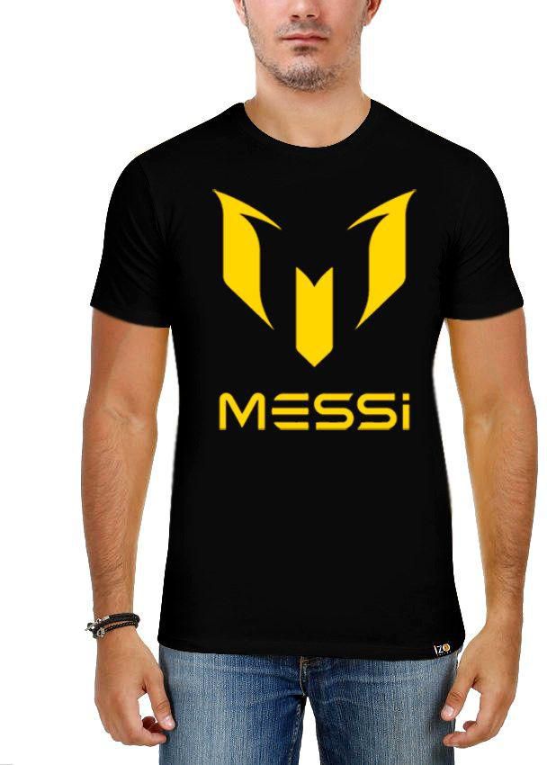 Izo Messi T-Shirt For Men-Black, Medium