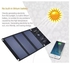 Portable Solar Charger for Camping - 21W Foldable Solar Panel Charger 2 USB Ports - Waterproof & Durable, Compatible with iPhone, iPad, Galaxy, LG, Nexus, Battery Packs, & All USB Devices