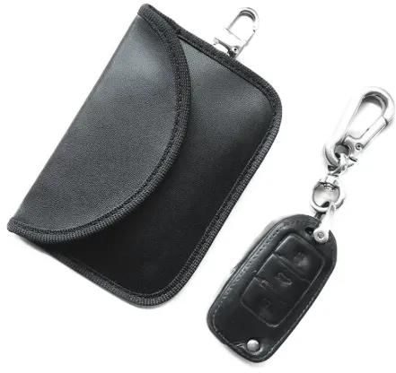 Signal Blocking Bag Key Fob Bag RFID Signal Shielding Anti-Theft Keyless Entry Car Key Protector Keys Cases Portable bags
