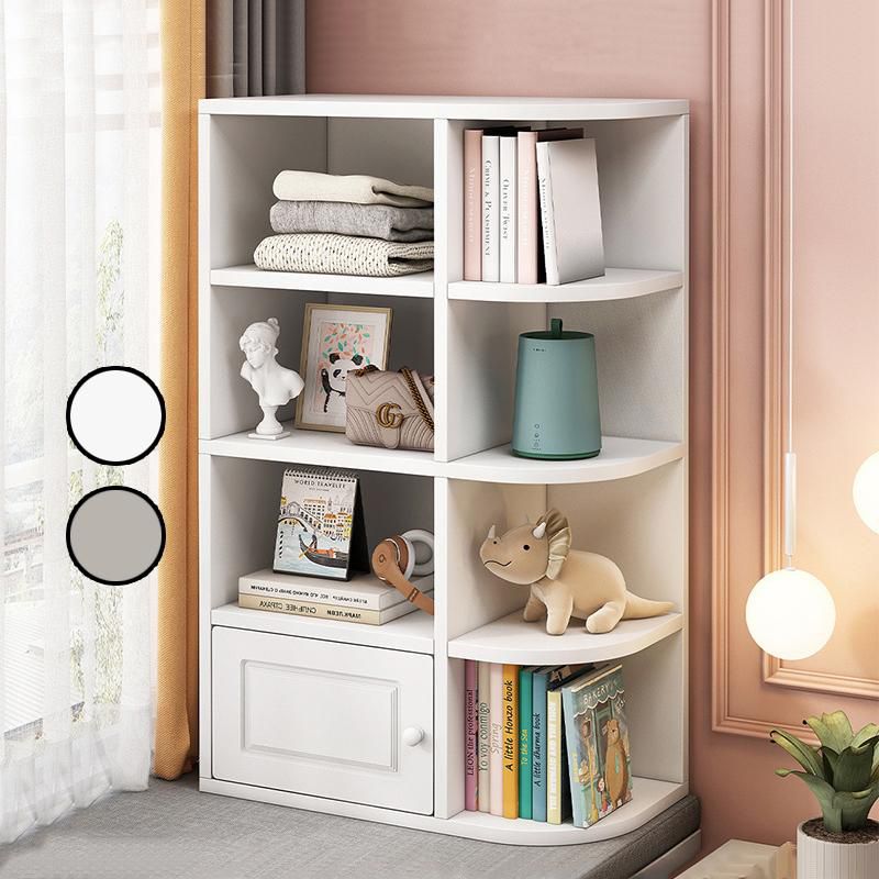 GTE 4 Layer Bay Window Cabinet Bedroom Bookcase Storage Rack (2 Colors)