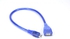 Nanotek USB Type-A Female to Micro USB-B 5 Pin Male Adapter OTG Cable- Blue