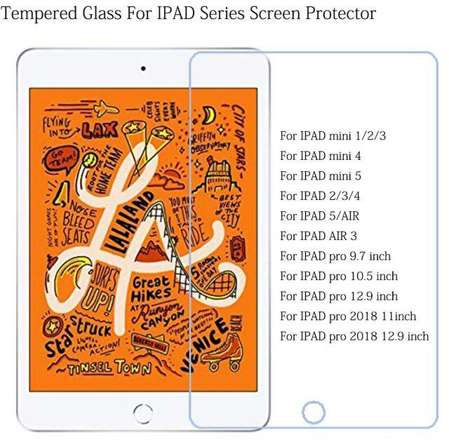 Tempered Glass For Apple Ipad Air Mini 1 2 3 4 5