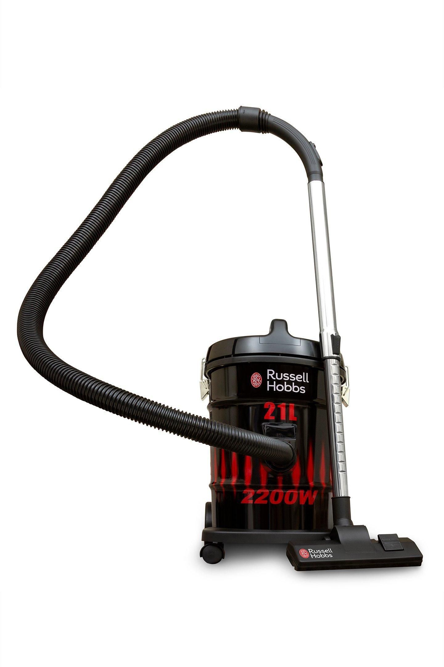 Russell Hobbs Dry Drum Vacuum Cleaner, 21L, 2200W, 5.2m cord,Black