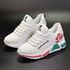 Ladies Classic Casual Sneakers With Cute Flower - White