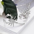 Fashion Silver Three-dimensional Scorpion Stud Earrings with Diamond - Silver