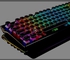 RK ROYAL KLUDGE S108 Typewriter Style Retro Mechanical Gaming Keyboard Wired with True RGB Backlit Collapsible Wrist Rest 108-Key Blue Switch Round Keycap - Black