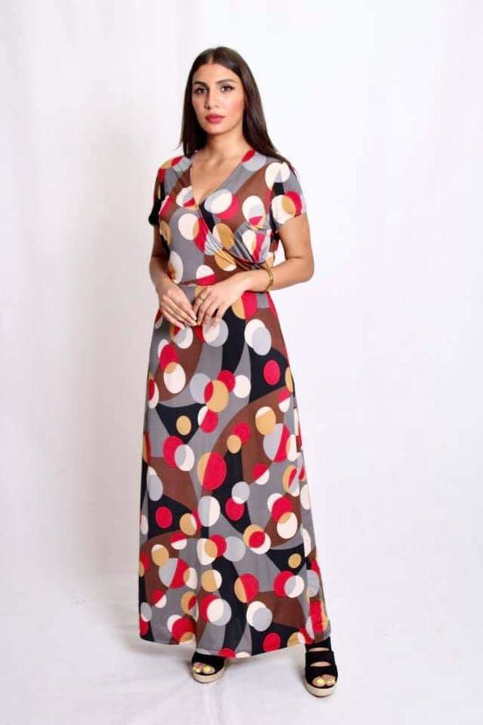 Ricci Casual Patterned Long Dress For Woman
