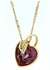 Purple 18 K Gold Plated Women Necklace
