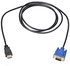 Generic HDMI Gold Male To VGA HD-15 Male 15Pin Adapter Cable 6FT 1.8M 1080P