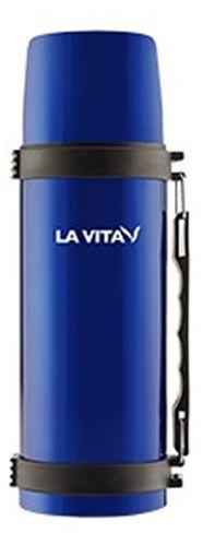 La Vita - وعاء عازل للحرارة من الاستانلس ستيل 1 لتر - ازرق