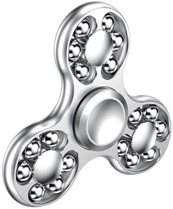 Milano Toys Fidget Hand Spinner Aluminum Alloy Material With 18 Metal balls 04063 - Silver