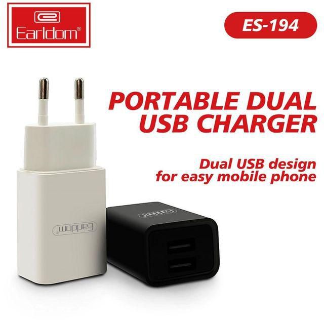 Earldom Fast Charger With Micro Usb Cable 2.1A_2PORT