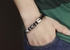 Fashionable Leather Braided Rope Bracelet with Magnetic Clasp for Men - PH-943