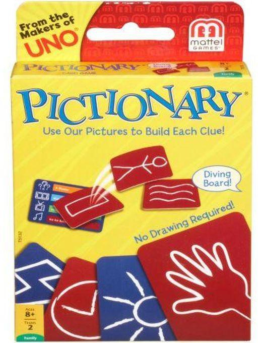 Uno Pictionary Mattel Games Genuinecard Game Family