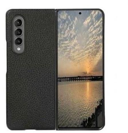 Samsung Galaxy Z Fold 3 5G Solid Leather Flip Case Cover