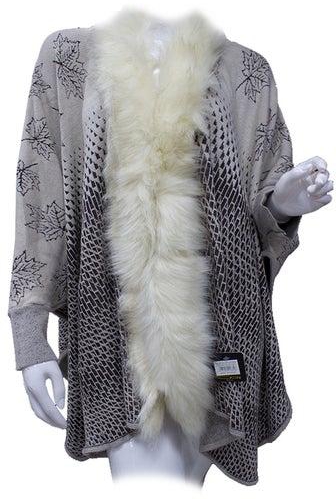 Winter Fur Long Sleeve Fluffy Jacket Multicolour