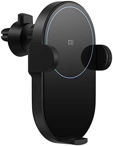 Xiaomi - Wireless Car Charger 20W Max Power Inductive Electric Clamp Arm Double Heat Dissipation 2.5D Crystal Light Charging Compatible iPhone Xs/Xs Max/XR/X/ 8/8 Plus, Samsung Galaxy S10 /S10+/S9 /S9+