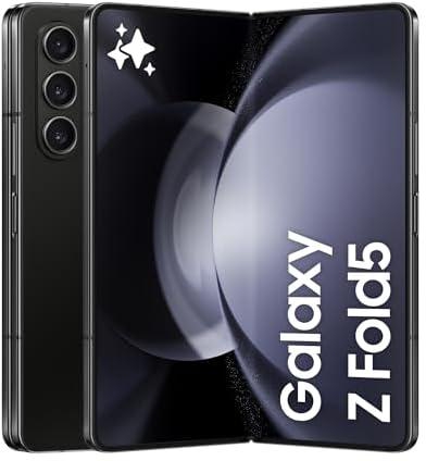 Samsung Galaxy Z Fold5 Folding Phone, Android Smartphone, 12GB RAM, 512GB Storage, Extended Battery Life, High Resolution Camera, Phantom Black (UAE Version)