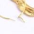 Ladies Earrings - Hoop Earrings - Gold Plated - Circle