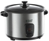 Russell Hobbs 700W Large 1.8L Capacity Rice Cooker Bowl with Handy Keep Warm Function, Enough for Cooking 10 Cups of Rice, Stainless Steel 2 Year Warranty – 19750