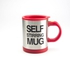 Red 400ml Portable Self Auto Mixing Cup Stainless Steel Lazy Self Stirring Mug for Coffee tea Soup