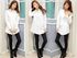 Women's Clothes New Europe and America BF wind blouse sexy nightclub pajamas long-sleeved shirt