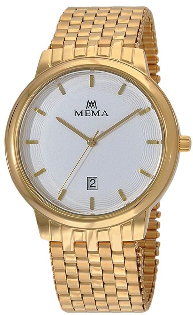 Mema Men's White Dial Metal Watch - MM1993M010111