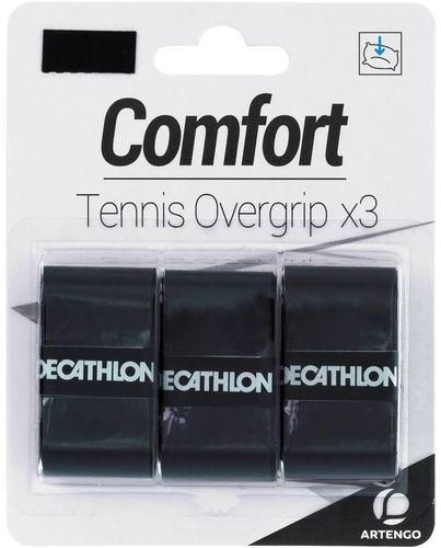 Decathlon Artengo Comfort Tennis Overgrip - 3 Pcs - Black