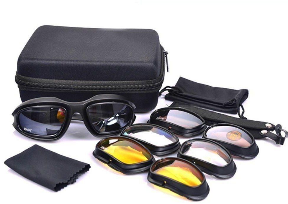 Daisy C5 Tactical Military Sports Sunglasses 4 in 1