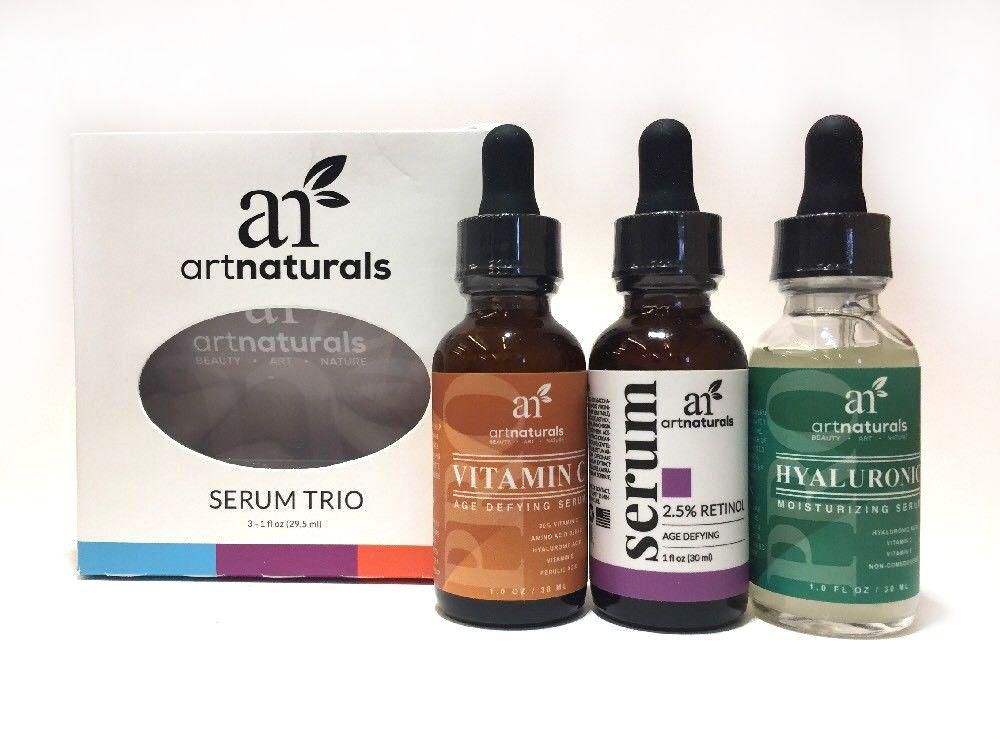 Art Naturals Anti Aging Set Vitamin C Retinol And Hyaluronic Acid Serum