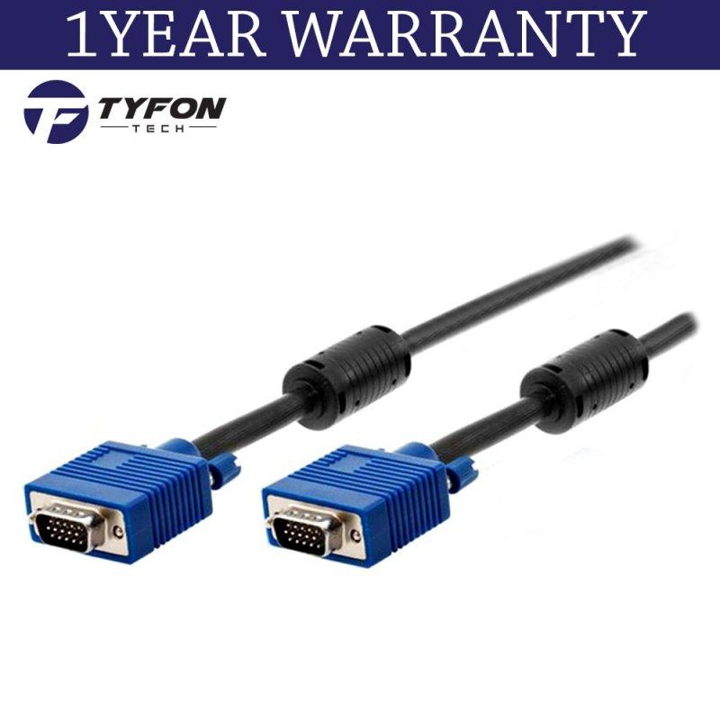 Tyfontech VGA Cable Male (M) to Male (M) 15 pin 5M (Black/Blue)