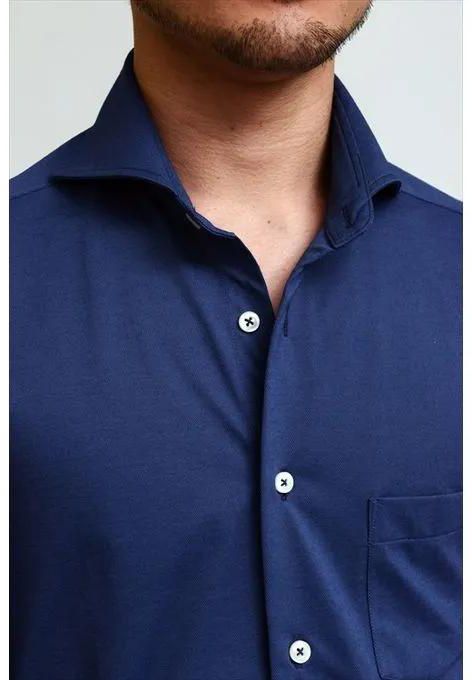 Fashion Navy Blue Official Shirt - Slim Fit