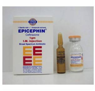 EPICEPHIN 1 GM I. M. 1 VIAL + 1 AMP