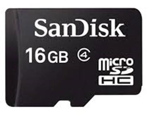 SANDISK MEMORY CARD -16GB