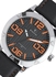 Sporty Casual Waterproof PU Leather Analog Wrist Watch للرجال