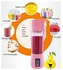 Generic Portable Blender Juicer Cup / Electric Fruit Mixer / USB Juice Blender, Rechargeable,Blades In 3D For Superb Mixing, 380mL -Pink .