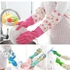 2-Piece Dish-washing Gloves - Pink