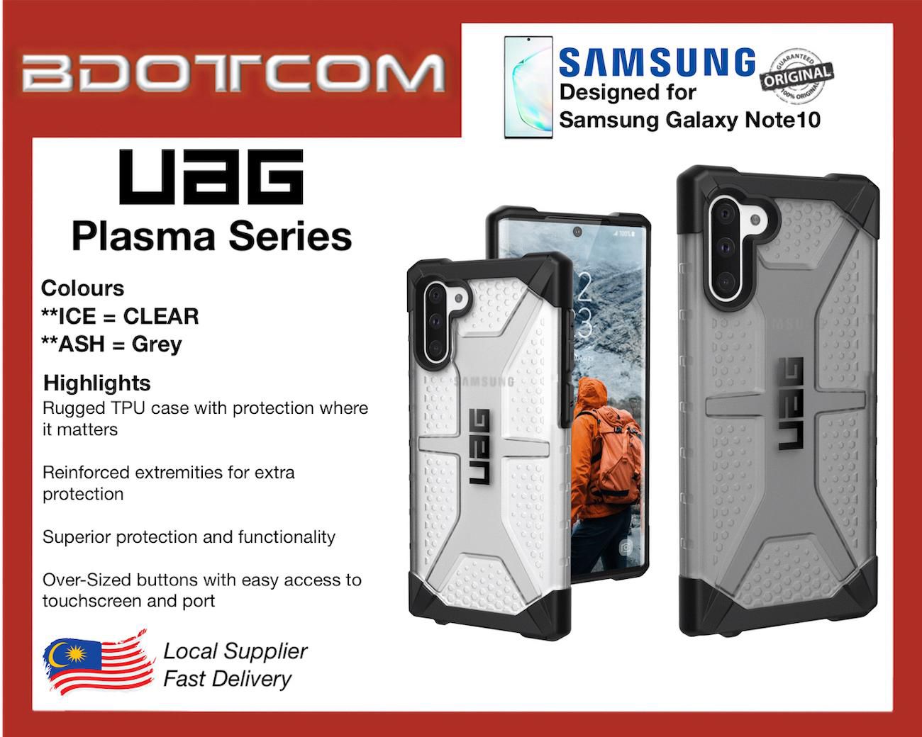 UAG Plasma Series Protective Case for Samsung Galaxy Note10 Note 10 (2 Colors)