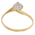Vera Perla 22K Solid Gold 0.07 Ct. Diamond Twisted Solitaire Ring - Size 6 US [22KTSR]