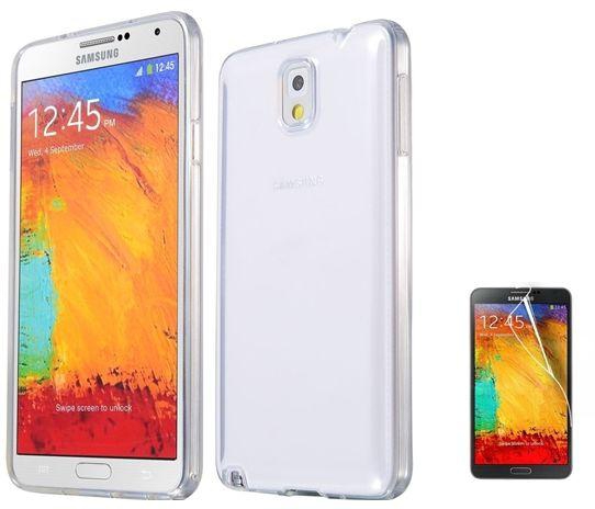 Ultra Slim TPU Soft Case & Screen Guard Samsung Galaxy Note 3 N9000 [Clear]