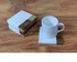 Set Of 6 Pallet White Stone Beverage Coaster by AYS