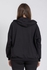 ST Side Pockets Hooded Neck Zipped Sweatshirt - Black