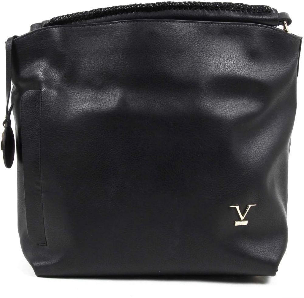 Versace Italia Synthetic Leather Bag for Women - Shopper, Black, 9219-29960
