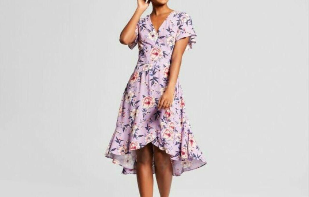 Target Collection USA Lovely Purple Floral Dress