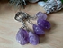 Sherif Gemstones Natural Amethyst Tumbled Crystal Key Chain - Polished Keyring - Amethyst Gift Crystal Healing