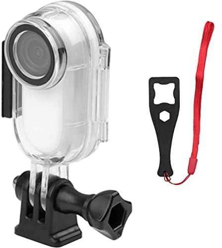 30M Transparent Housing Case for Insta360 Go 2, Underwater Diving Protective Shell 30M with Bracket Floating Grip Anti-fog inserts