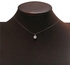 DUBIA LUXURY TINY SILVER NECKLACE WITH PENDANT